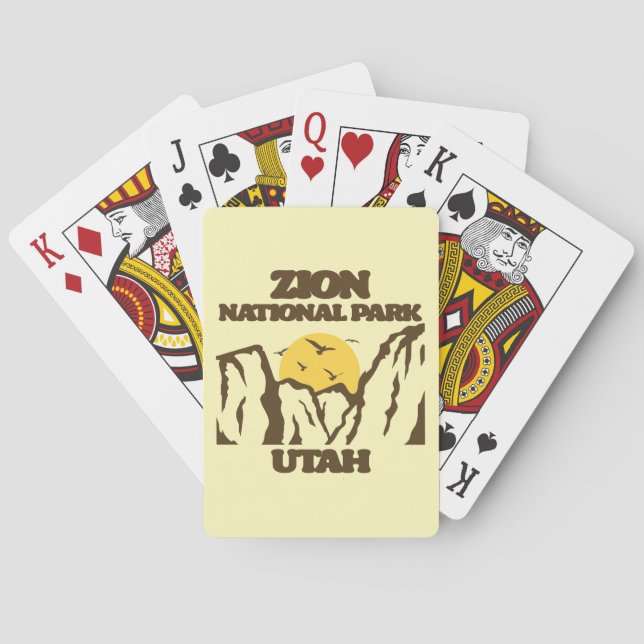 Zion National Park Poker Cards (Back)
