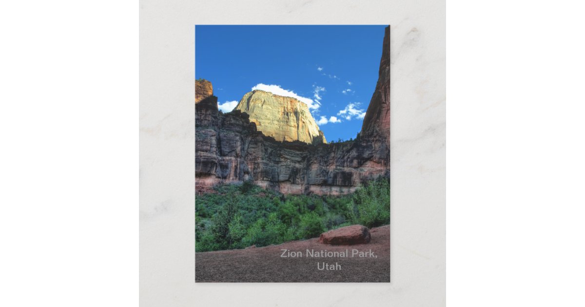 Zion National Park Postcard Zazzle