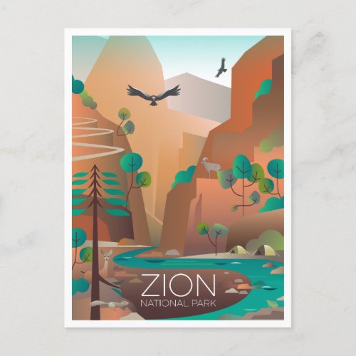 Zion National Park Postcard