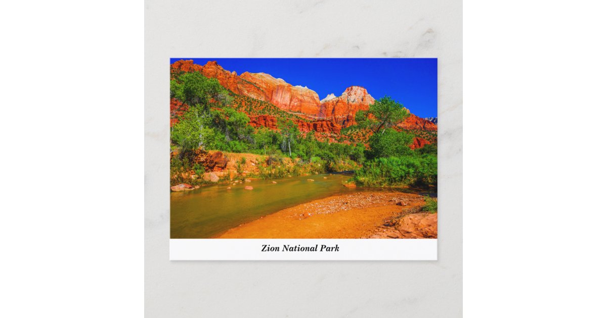 Zion National Park Postcard Zazzle