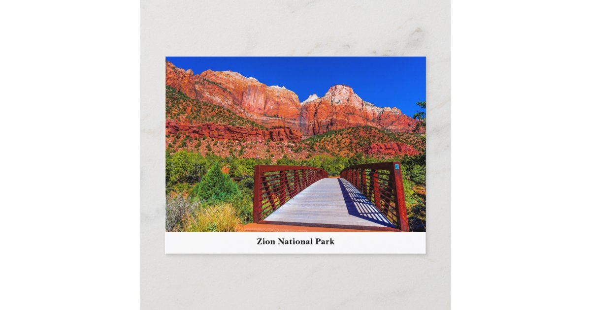 Zion National Park Postcard Zazzle