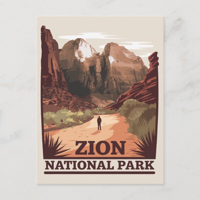 Zion National Park Postcard (Front)