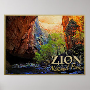 Zion National Park Poster