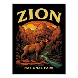 Zion National Park Poster