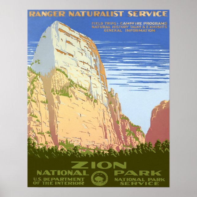 Zion National Park Poster (Front)