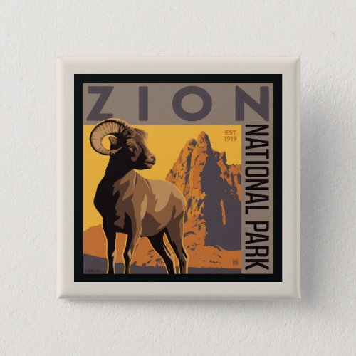 Zion National Park  Ram Button