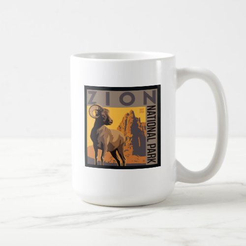 Zion National Park  Ram Coffee Mug