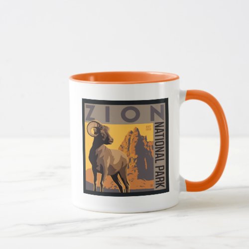 Zion National Park  Ram Mug