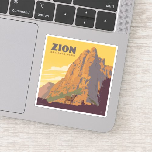 Zion National Park  Ram Sticker