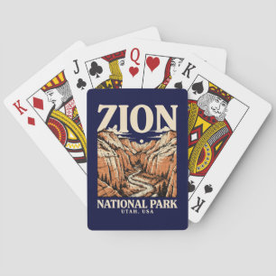 Zion National Park Red Cliffs Poker Cards