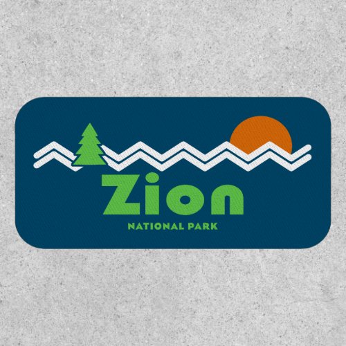 Zion National Park Retro Patch