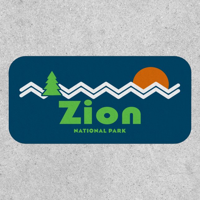 Zion National Park Retro Patch (Front)