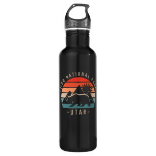 Zion National Park Retro Stainless Steel Water Bottle