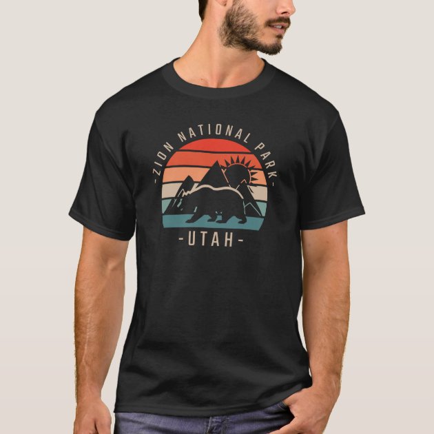 Zion National Park Retro T-Shirt | Zazzle Zion National Park Retro T-Shirt | Zazzle