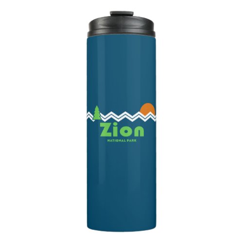 Zion National Park Retro Thermal Tumbler