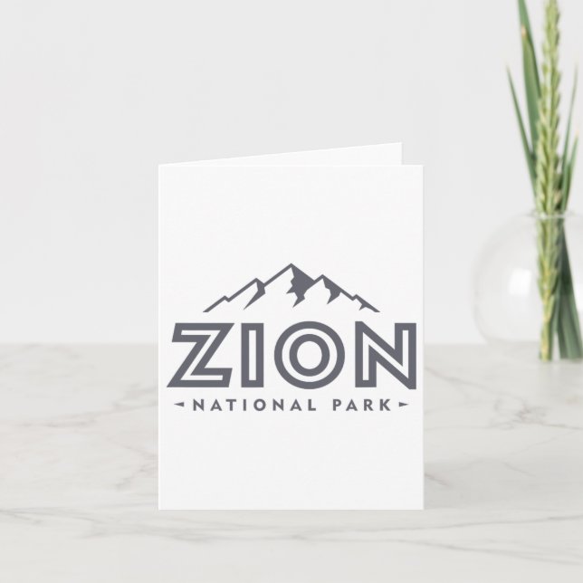 Zion National Park Shirt Utah Mountain Women Men K Card (Front)