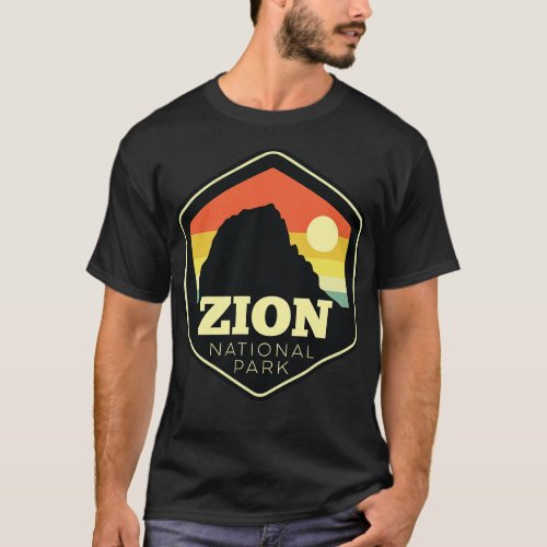 Zion National Park Southern Utah Vintage Sunset He T_Shirt