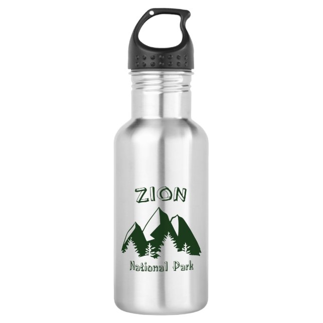 Zion National Park Stainless Steel Water Bottle (Front)
