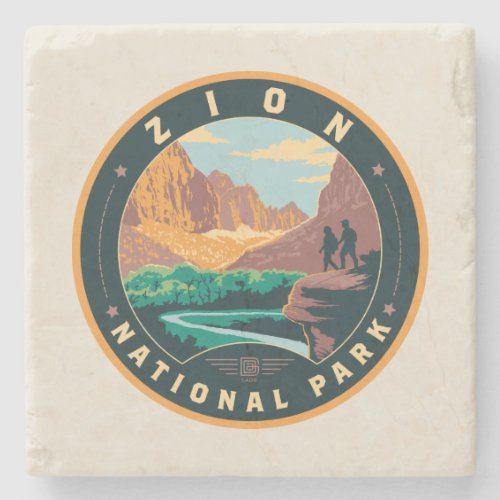 Zion National Park Stone Coaster