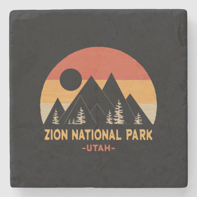 Zion National Park Stone Coaster (Front)