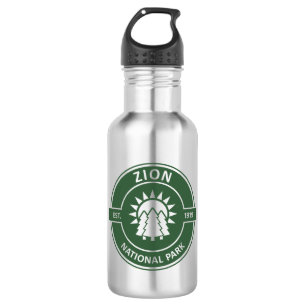 Zion National Park Sun Trees Stainless Steel Water Bottle