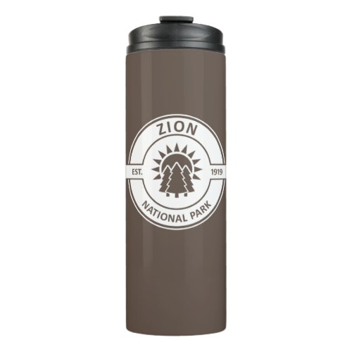 Zion National Park Sun Trees Thermal Tumbler