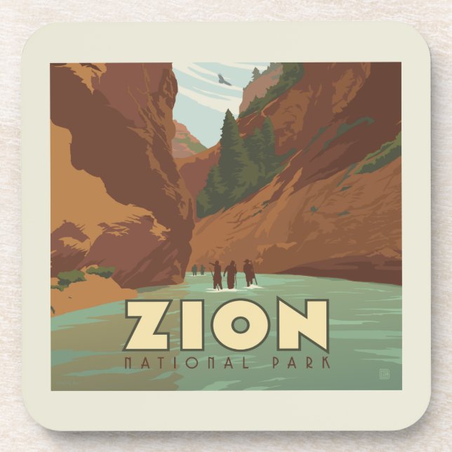 Zion National Park | The Narrows Beverage Coaster (Front)