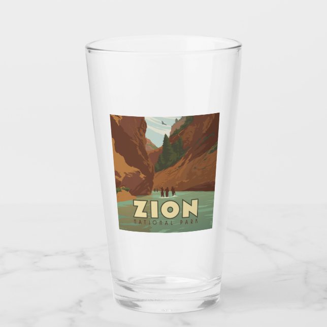 Zion National Park | The Narrows Glass (Front)