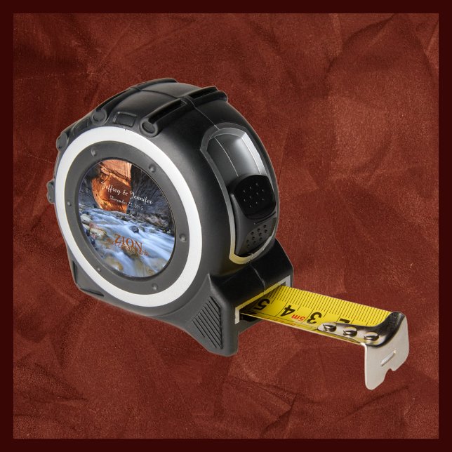 Zion National Park the Narrows Groomsman Gift Tape Measure (Creator Uploaded)