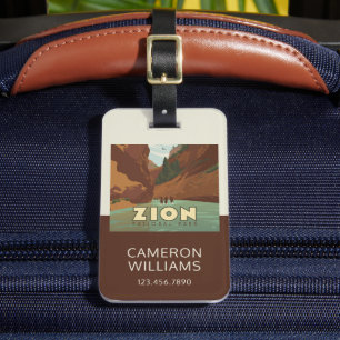 Zion National Park The Narrows Luggage Tag