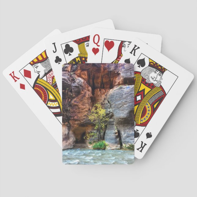 Zion National Park The Narrows Poker Cards (Back)