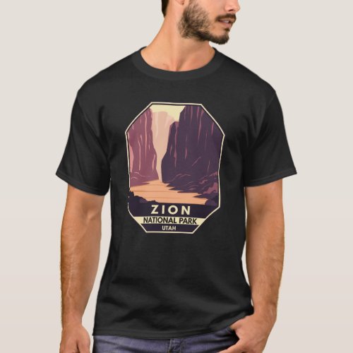 Zion National Park The Narrows Retro T_Shirt