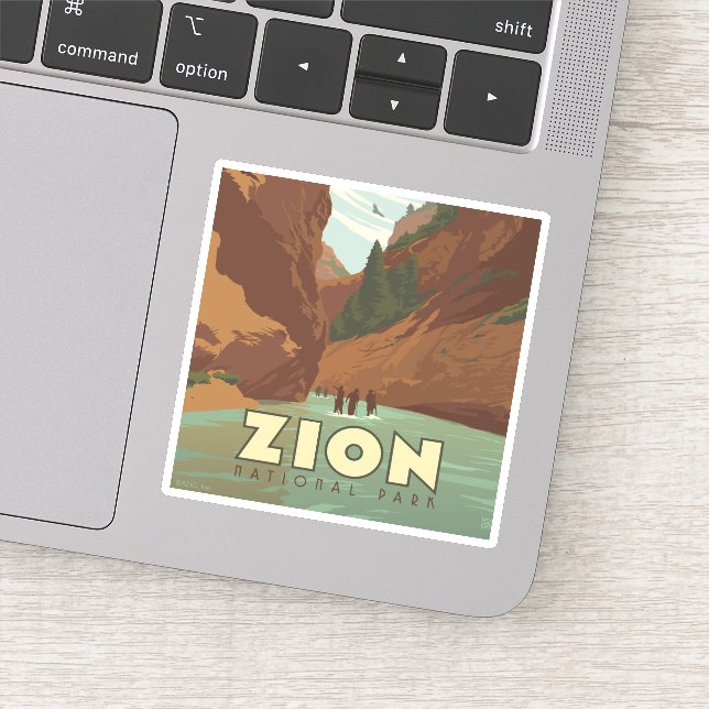 Zion National Park | The Narrows Sticker (Detail)