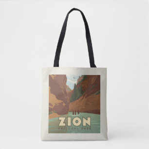 Zion National Park The Narrows Tote Bag