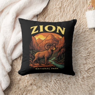 Zion National Park Throw Pillow
