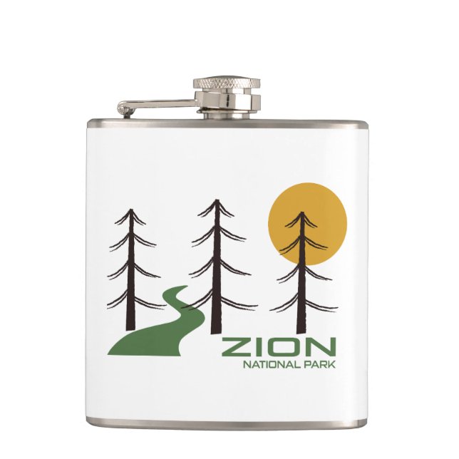 Zion National Park Trail Flask (Front)