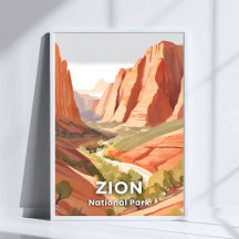 Zion National Park | Travel Watercolor Valley