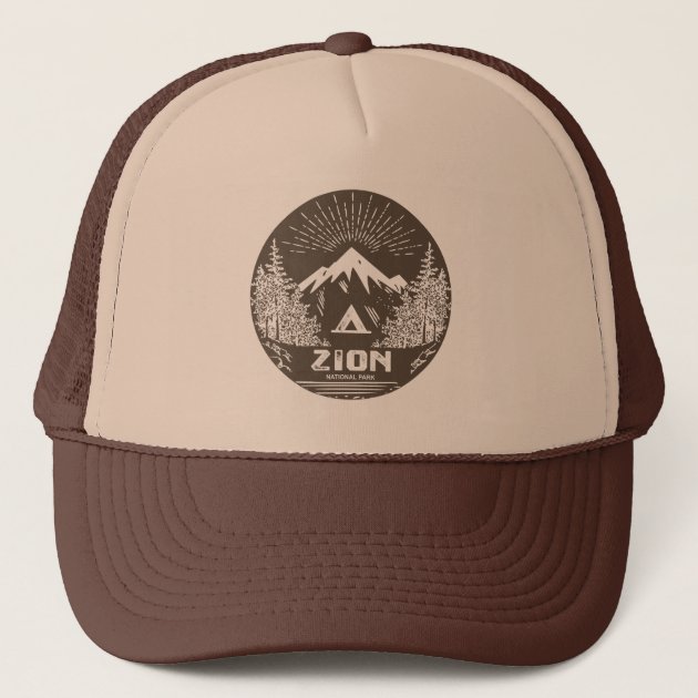 zion national park trucker hat