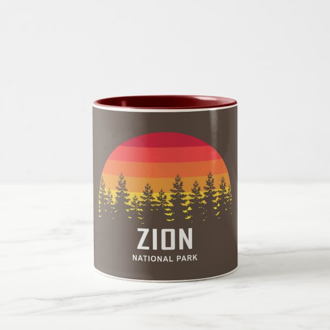 Zion National Park Two-Tone Coffee Mug (Center)