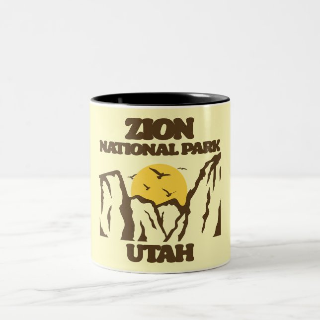 Zion National Park Two-Tone Coffee Mug (Center)