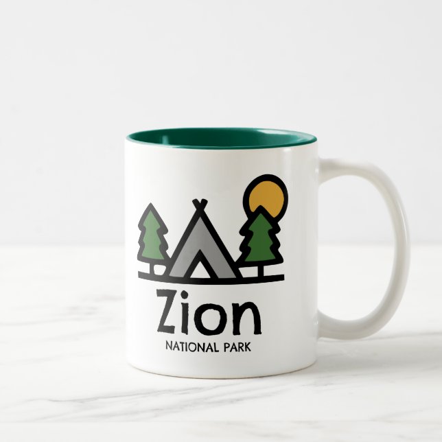 Zion National Park Two-Tone Coffee Mug (Right)