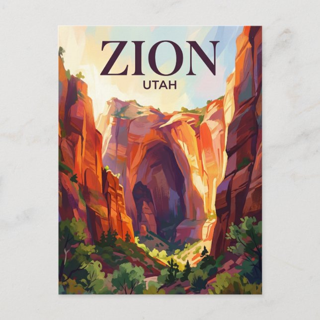 Zion National Park USA Postcard (Front)