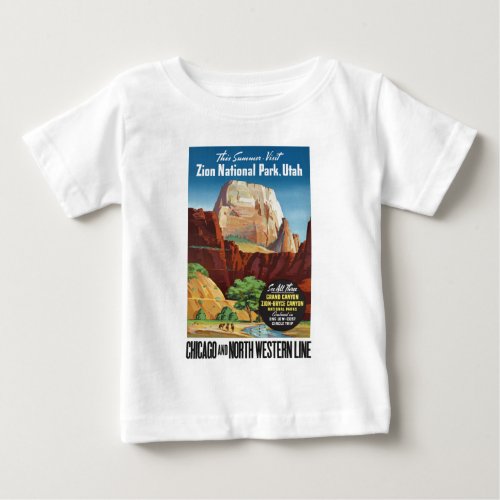 Zion National ParkUtah America Travel Baby T_Shirt