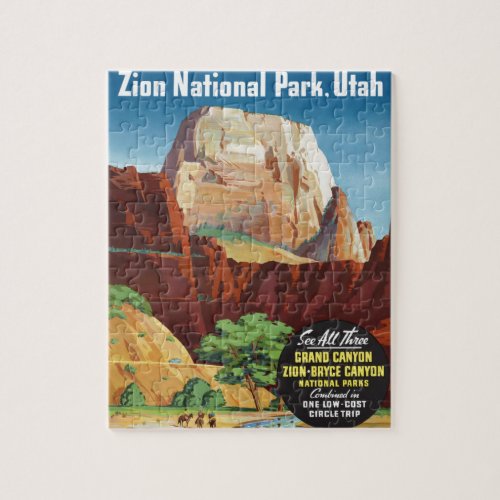 Zion National ParkUtah America Travel Jigsaw Puzzle