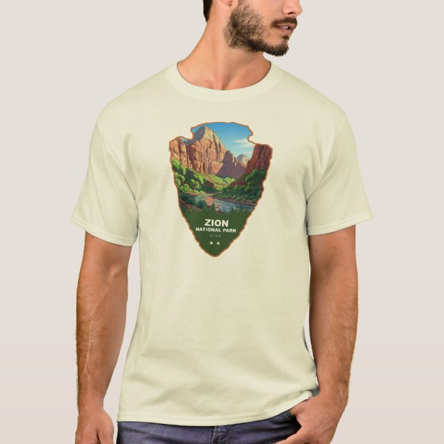 Zion National Park Utah Arrowhead T-Shirt (Front)