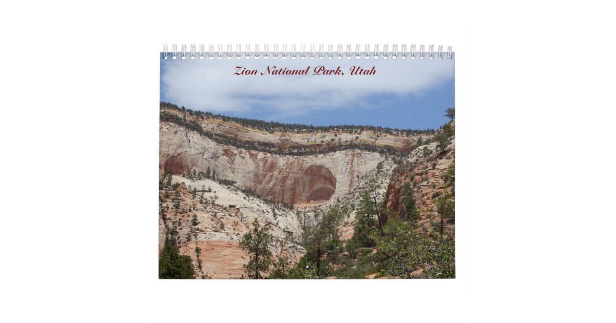 Zion National Park, Utah Calendar Zazzle