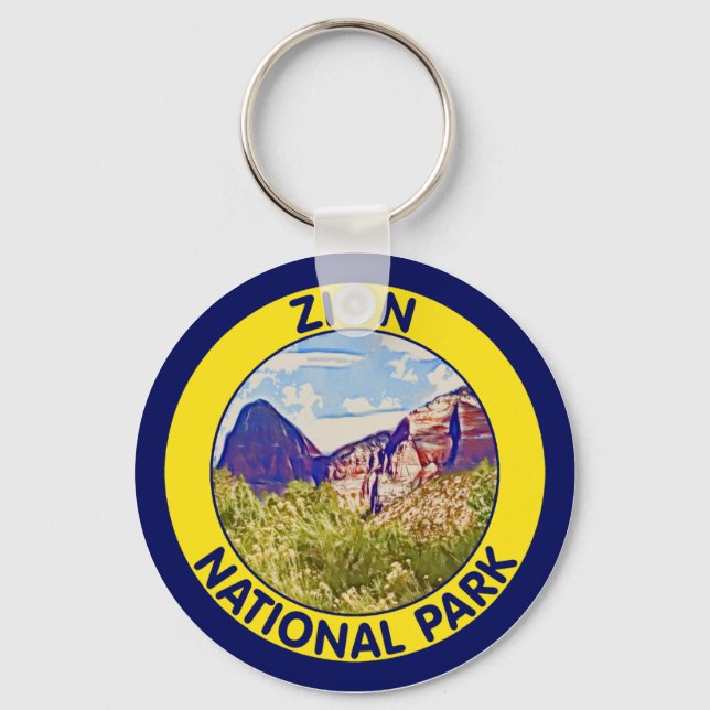 Zion National Park, Utah Keychain (Front)