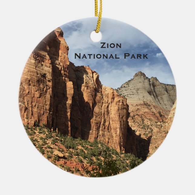 Zion National Park Utah Landscape Ornament (Front)