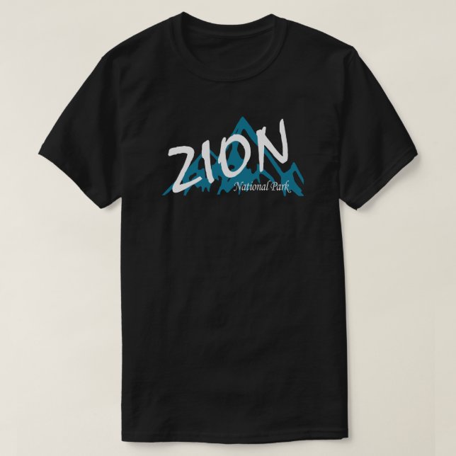Zion National Park Utah Mountains T-Shirt (Design Front)