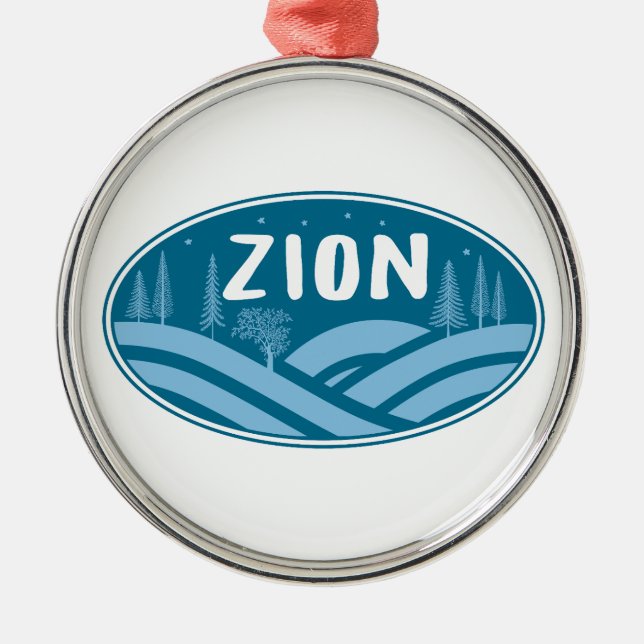 Zion National Park Utah Outdoors Metal Ornament (Front)